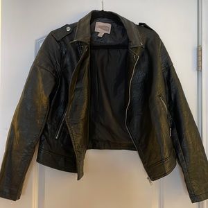 Faux leather jacket